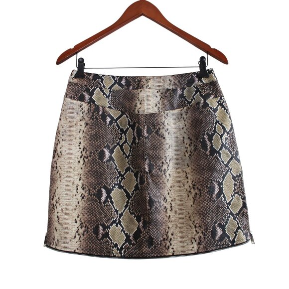 I.AM.GIA Faux Snakeskin Mini Skirt - Picture 2 of 16